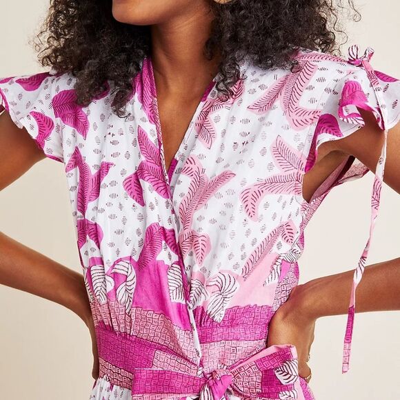 Banjanan • Anthropologie Mercy ruffled wrap dress - Picture 4 of 9